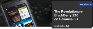 BlackBerry Z10 Voice & Data Plans has been launched by Reliance