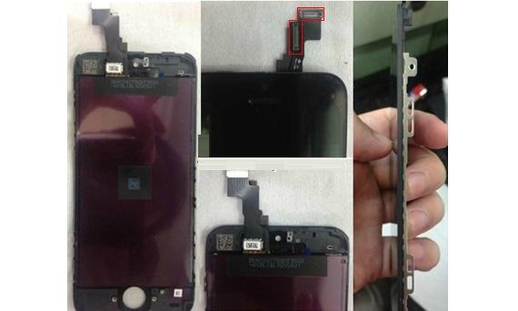 Front panel and innards of the iPhone 5C leak-1