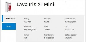 Lava Iris X1 Grand, Iris X1 Mini With Android 4.4 KitKat Launched in India