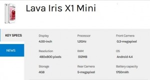 Lava Iris X1 Grand, Iris X1 Mini With Android 4.4 KitKat Launched in India